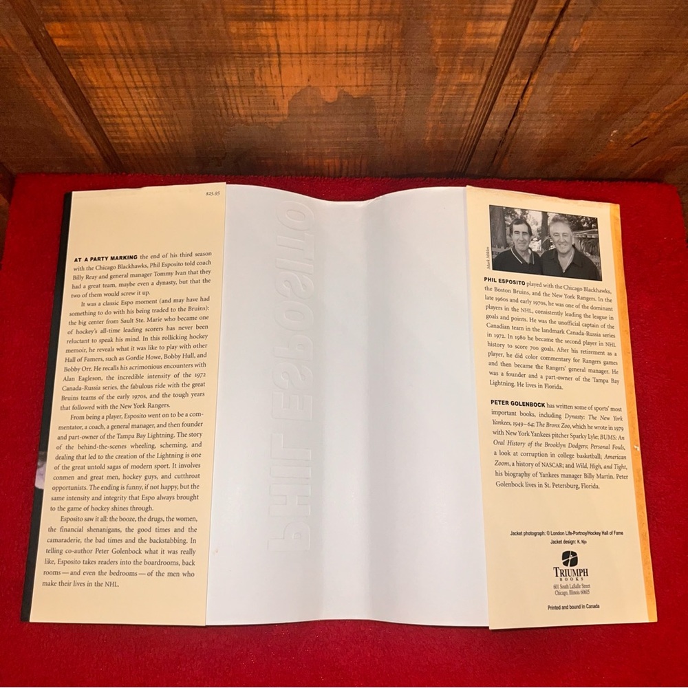 Signed Rare NHL Phil Esposito Thunder & Lightning Hockey Memoir Book - Picture 12 of 13